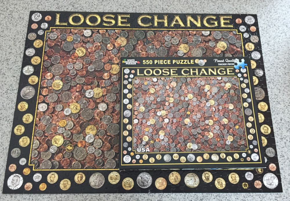 Loose Change. NIB  - White Mountain puzzle collectible [Barcode 724819254156] - Main Image 3