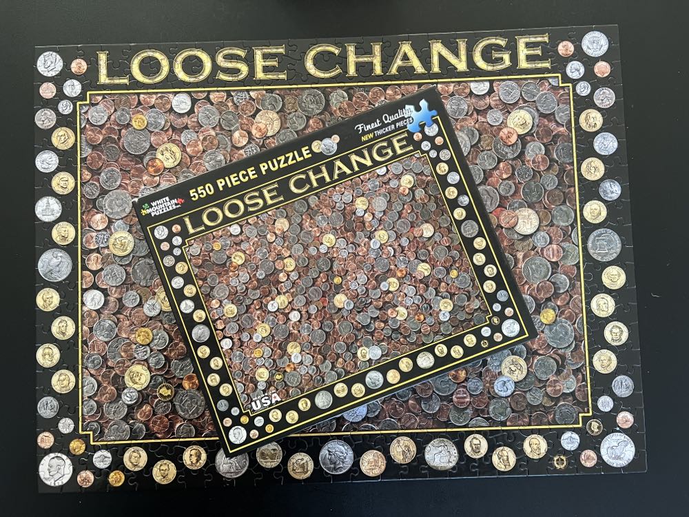 Loose Change. NIB  - White Mountain puzzle collectible [Barcode 724819254156] - Main Image 4