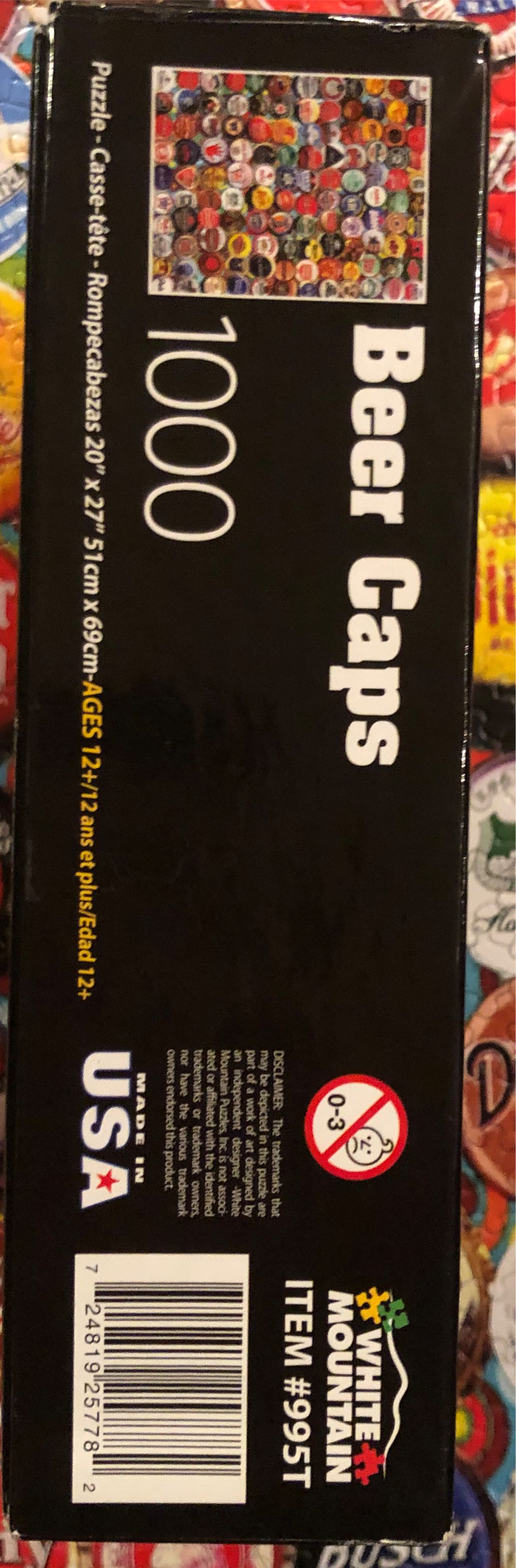 Beer Caps - White Mountain puzzle collectible [Barcode 724819257782] - Main Image 4