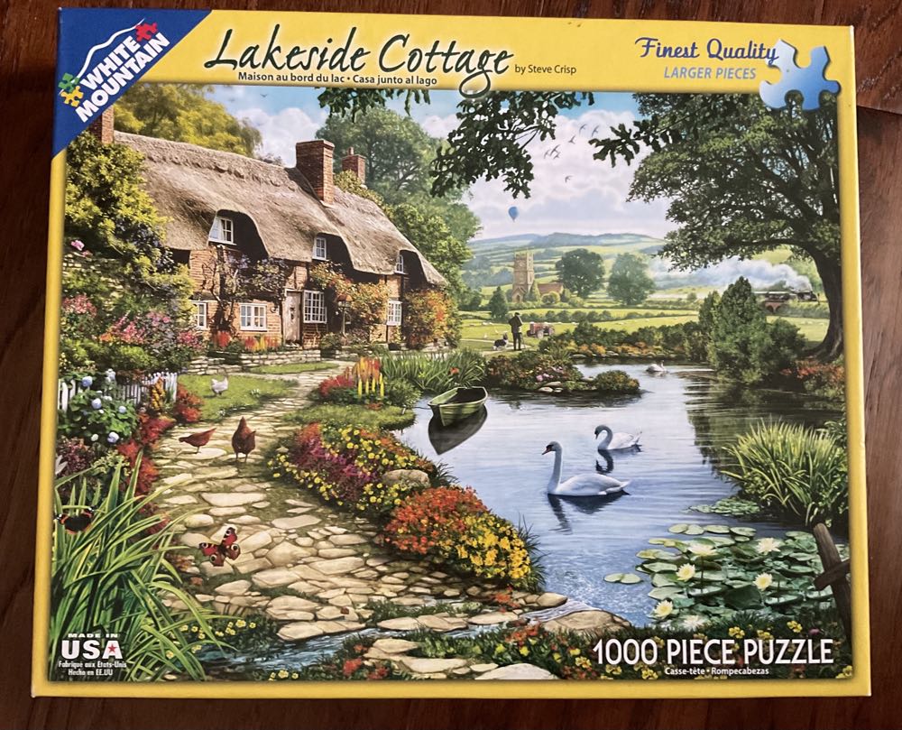 Lakeside Cottage - White Mountain puzzle collectible [Barcode 724819254507] - Main Image 2