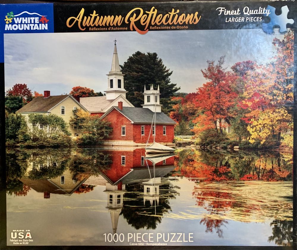 Autumn Reflections-sold - White Mountain puzzle collectible [Barcode 724819261345] - Main Image 2