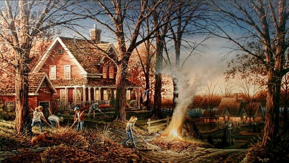 Autumn Evening - White Mountain puzzle collectible [Barcode 724819251315] - Main Image 2