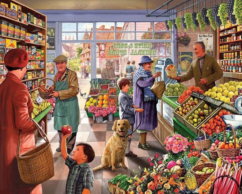 Market Day - White Mountain Puzzles puzzle collectible [Barcode 724819258574] - Main Image 2