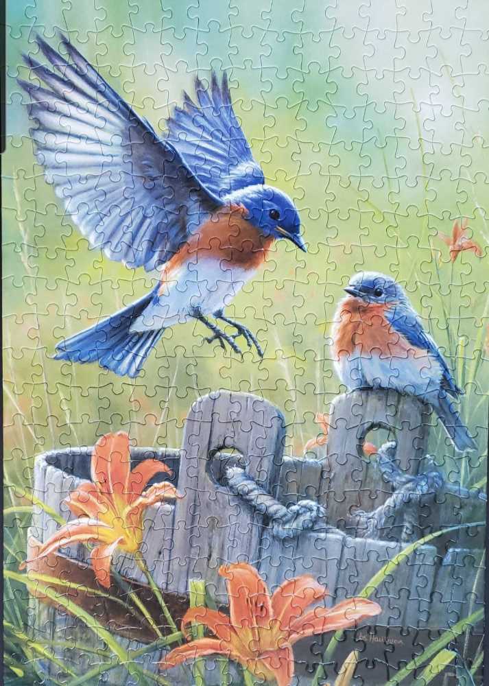 Bluebirds - Buffalo puzzle collectible [Barcode 079346025152] - Main Image 2