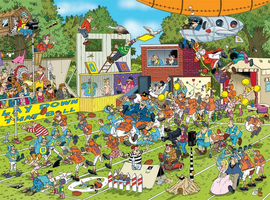 Chaos In The Field - Ceaco puzzle collectible [Barcode 021081331104] - Main Image 2