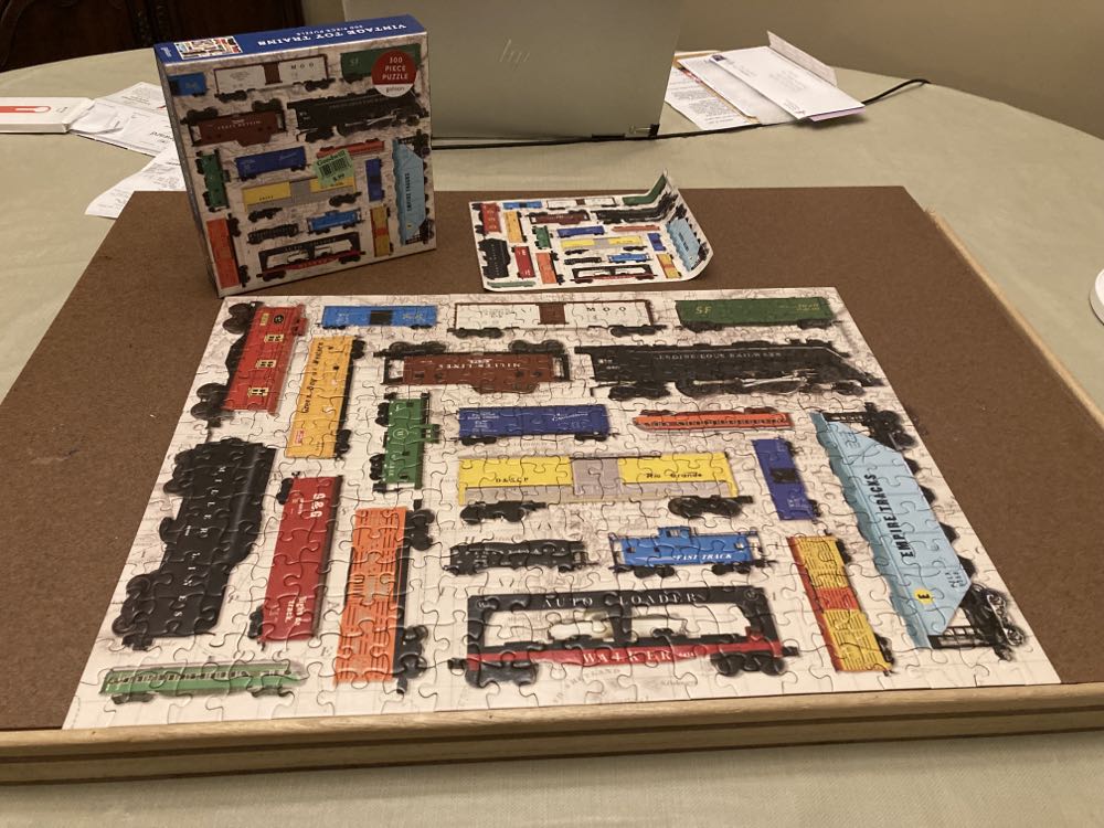 Vintage Toy Trains - Galison puzzle collectible [Barcode 9780735362666] - Main Image 2