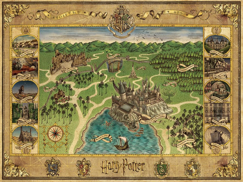 Hogwarts Map - Ravensberger Puzzle puzzle collectible [Barcode 4005556165995] - Main Image 2