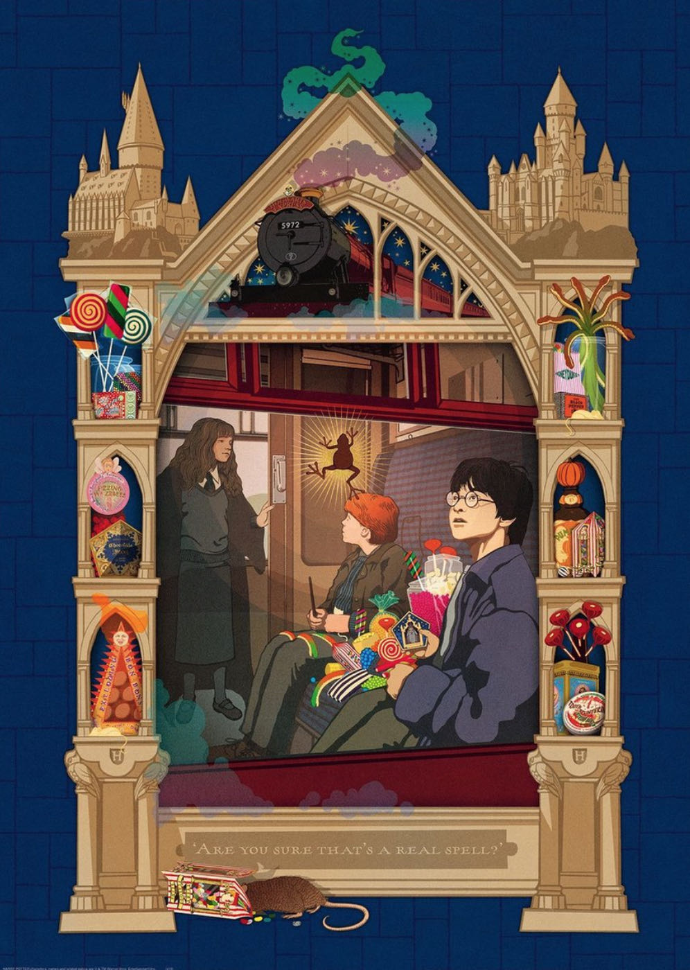Harry Potter On The Way To Hogwarts - Ravensburger puzzle collectible [Barcode 4005556165155] - Main Image 2