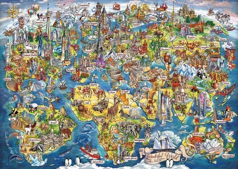 Wonderful world* - Gibsons puzzle collectible [Barcode 5012269070989] - Main Image 2