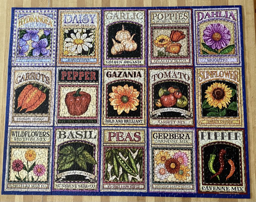 Sold - Garden Goodness - Springbok puzzle collectible [Barcode 091683108107] - Main Image 2