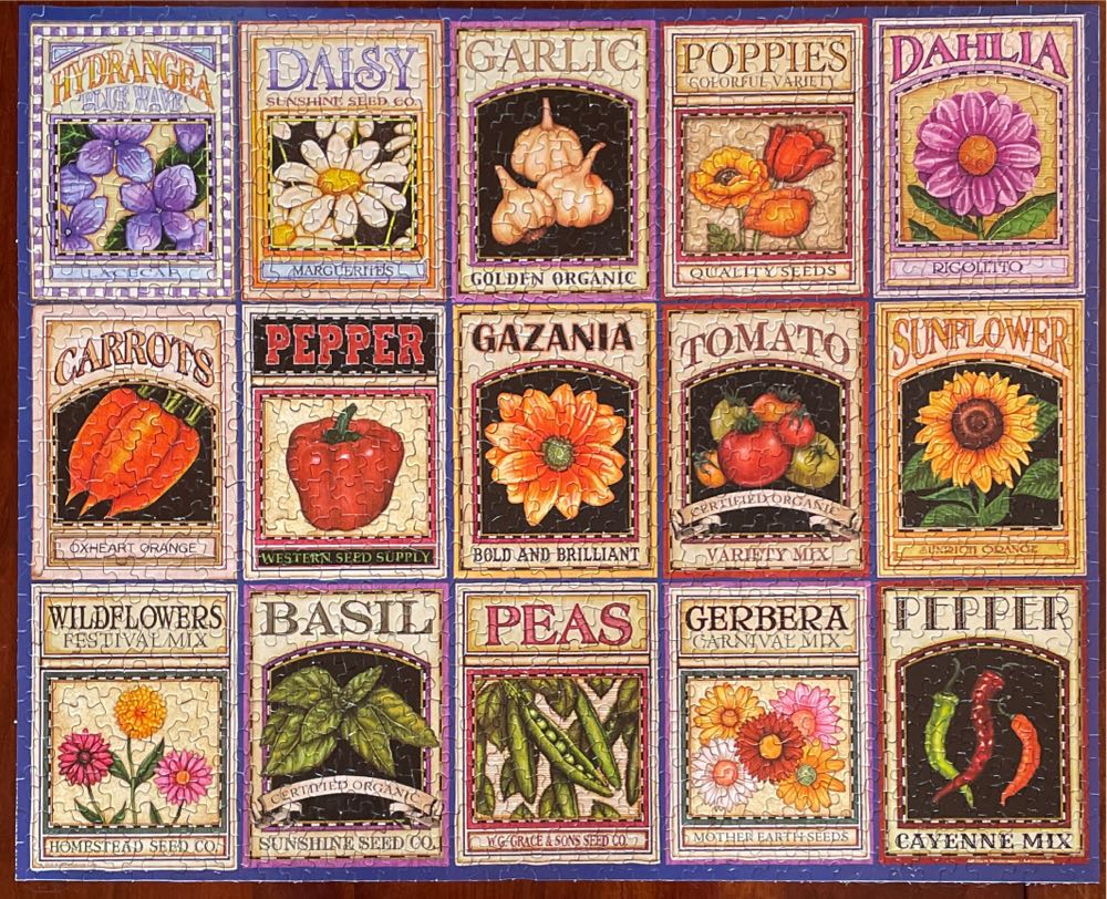 Sold - Garden Goodness - Springbok puzzle collectible [Barcode 091683108107] - Main Image 4