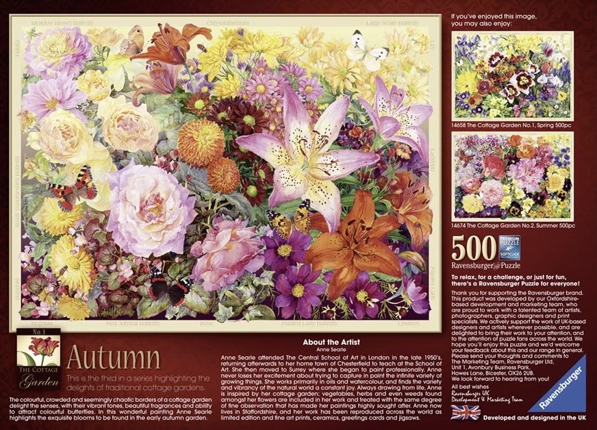 The Cottage Garden 3 Autumn - Ravensburger puzzle collectible [Barcode 4005556146925] - Main Image 2