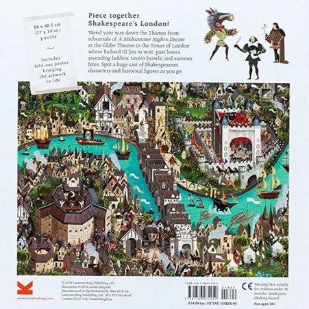 The World of Shakespeare - Laurence King puzzle collectible [Barcode 9781786274250] - Main Image 3