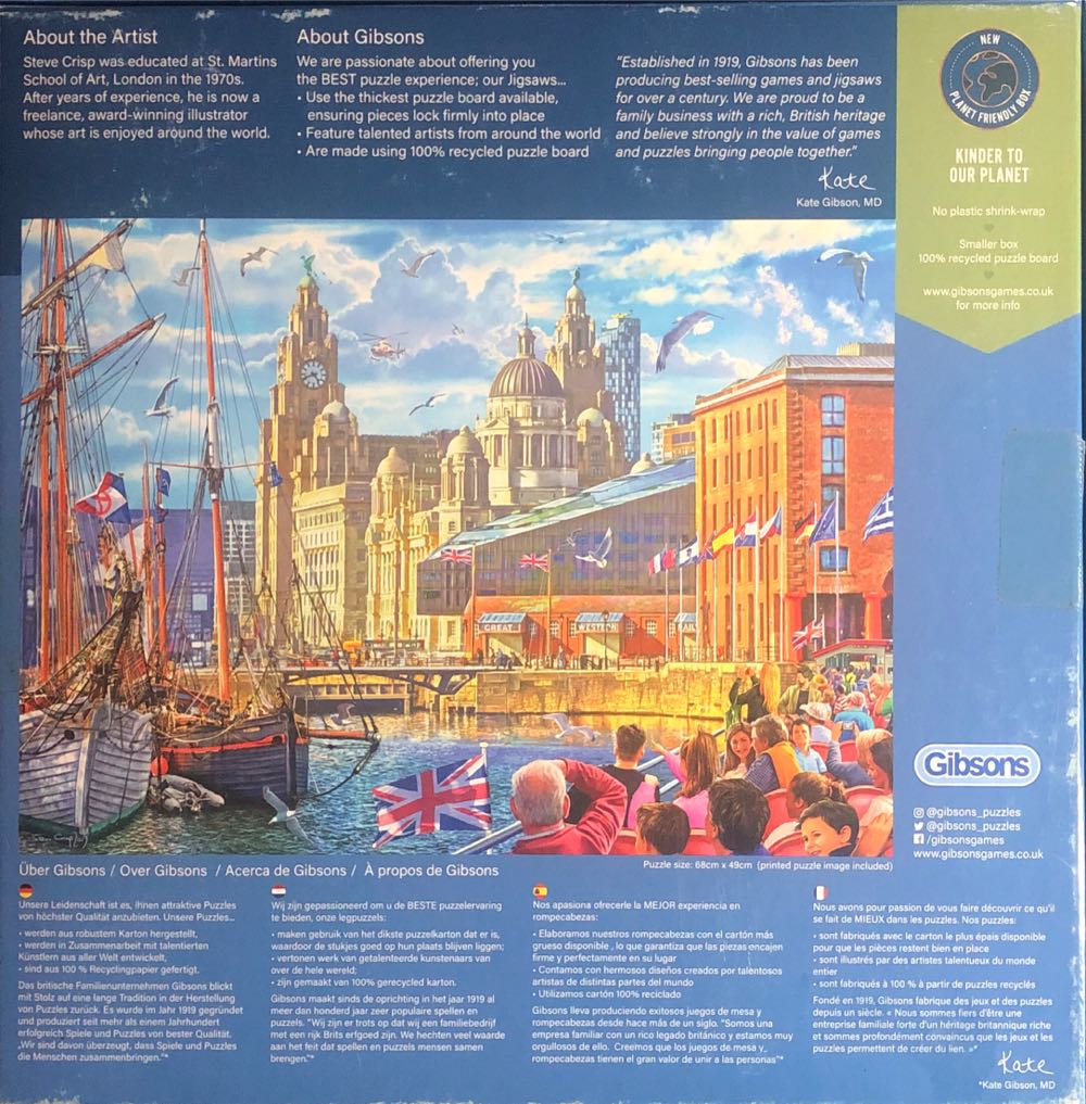 Albert Dock Liverpool - Gibsons puzzle collectible [Barcode 5012269062984] - Main Image 2