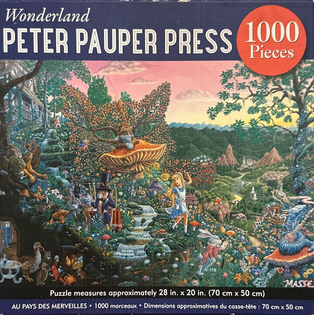 Wonderland - Peter Pauper Press puzzle collectible [Barcode 9781441330642] - Main Image 2