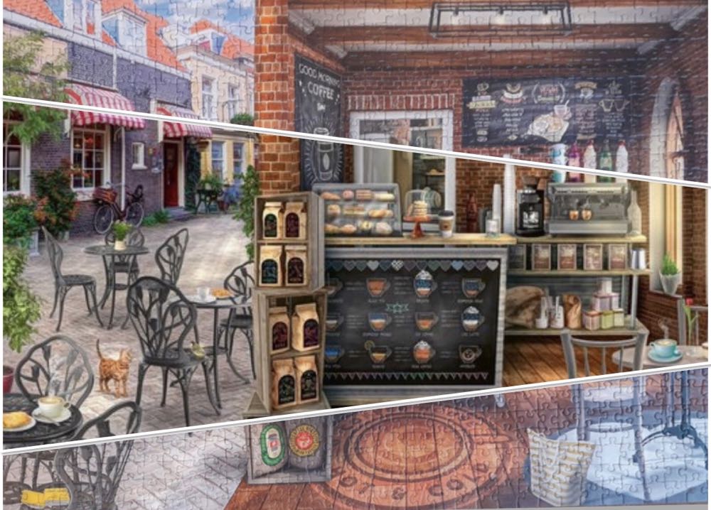 Quaint Cafe - Ravensburger puzzle collectible [Barcode 4005556168057] - Main Image 4