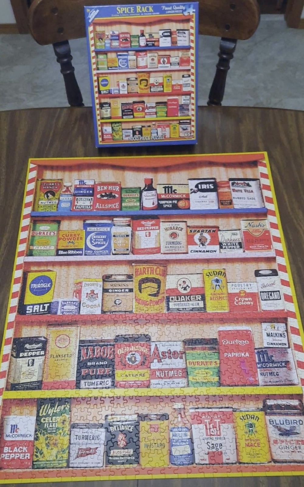Spice Rack - White Mountain puzzle collectible [Barcode 724819257539] - Main Image 2