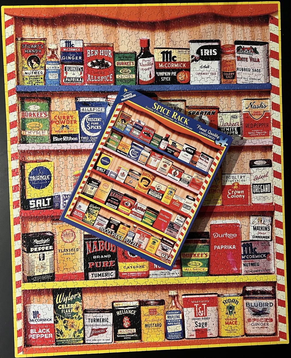 Spice Rack - White Mountain puzzle collectible [Barcode 724819257539] - Main Image 4