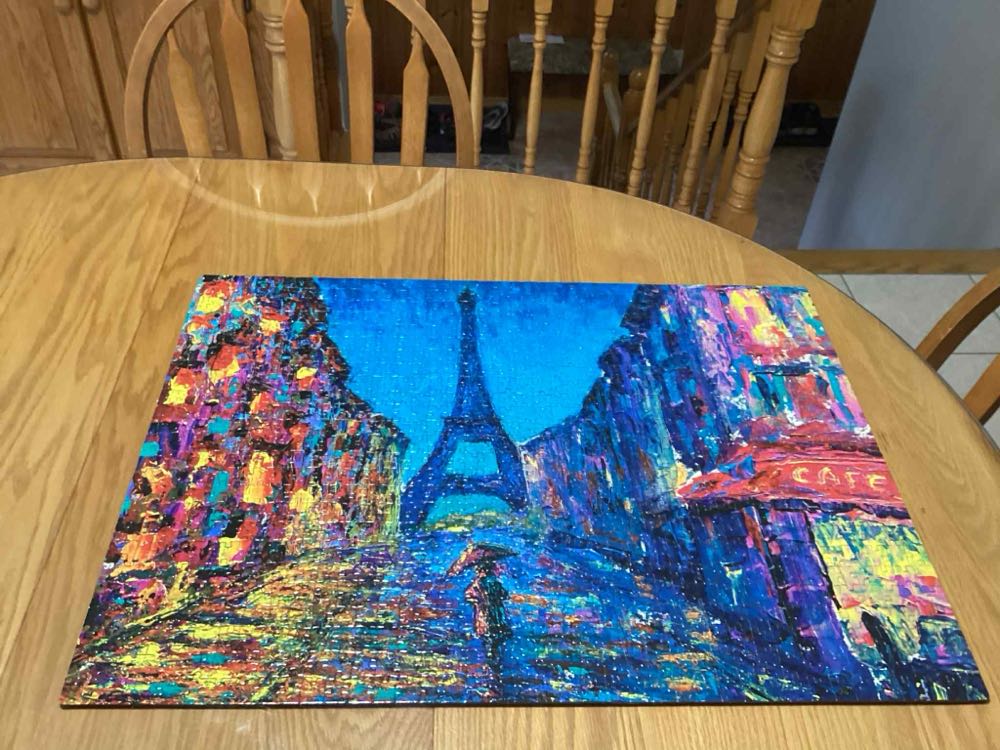 Painted Paris - Pink Sky puzzle collectible [Barcode 191205475387] - Main Image 3