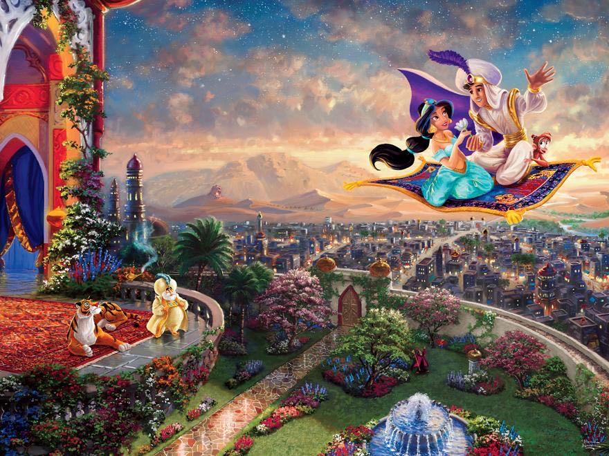 Tangled/Aladdin/Mickey & Minnie - Ceaco puzzle collectible [Barcode 021081350372] - Main Image 2