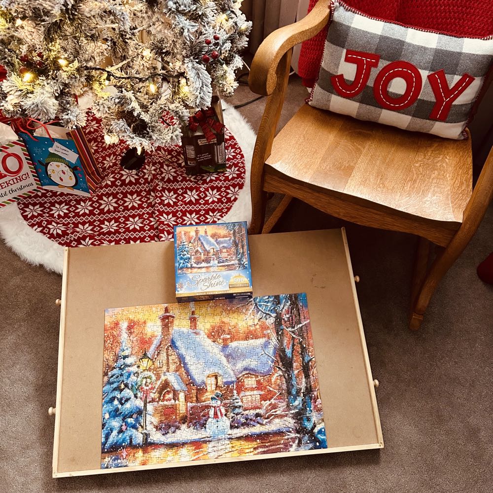 Snowman Cottage - Masterpieces Puzzle Company puzzle collectible [Barcode 705988320156] - Main Image 2