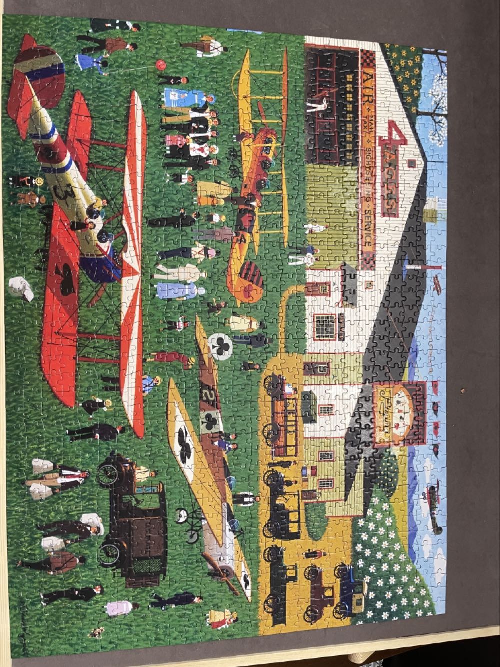 Four Aces Flying School - Buffalo Games puzzle collectible [Barcode 079346114856] - Main Image 3