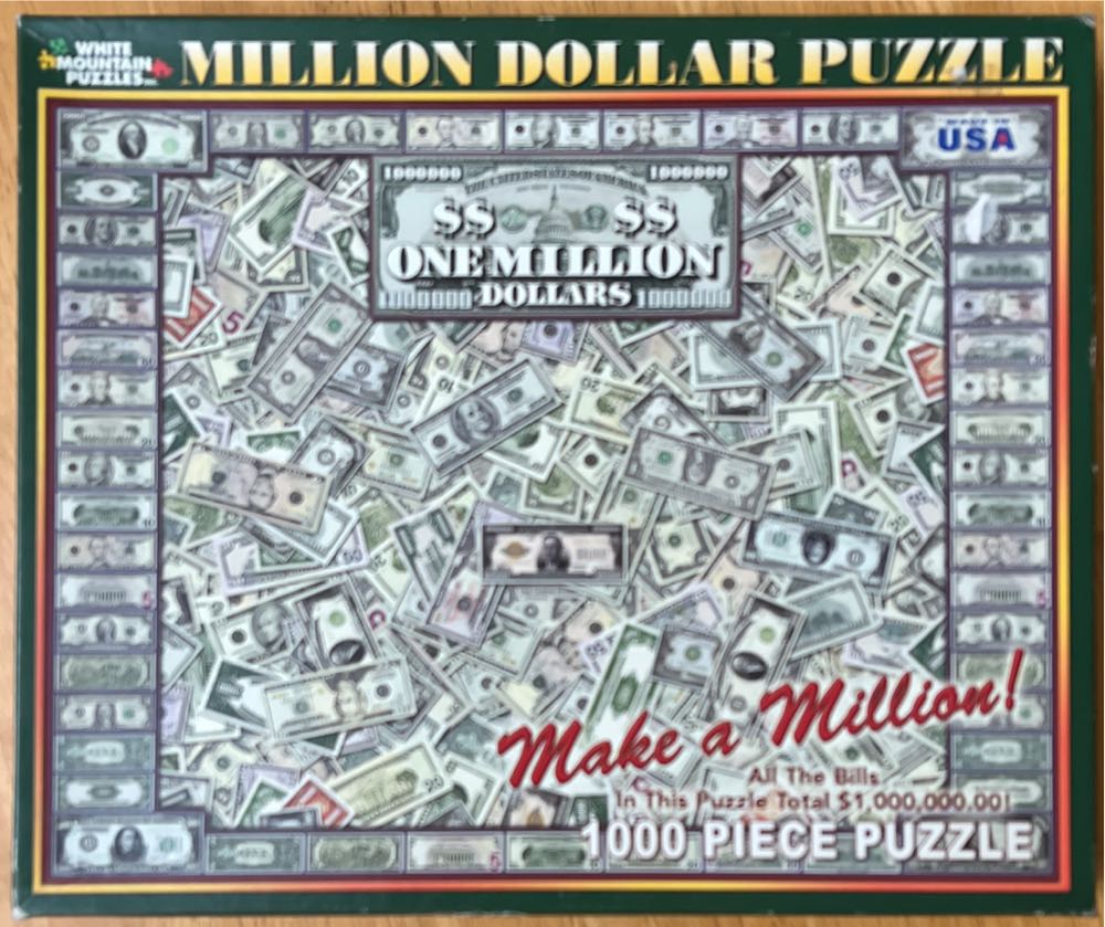 ZZ - Million Dollar Puzzle (SOLD) - White Mountain puzzle collectible [Barcode 724819252725] - Main Image 4