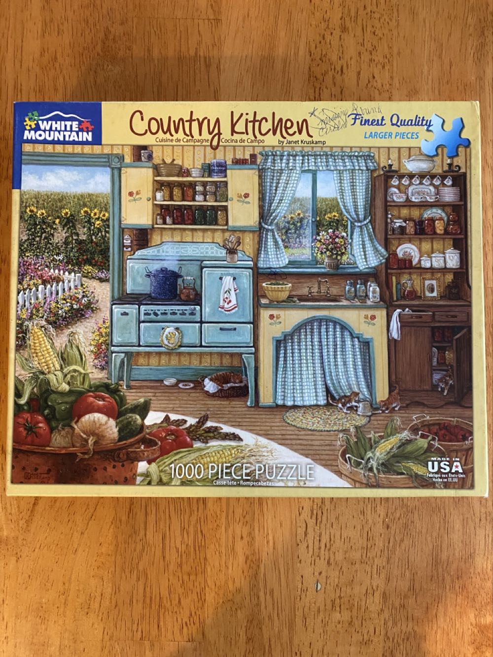 Country Kitchen-KS $$.5 - White Mountain Puzzles puzzle collectible [Barcode 724819260058] - Main Image 3
