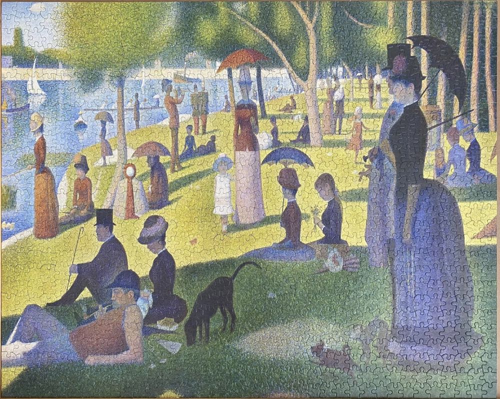 La Grande Jatte - White Mountain Puzzles puzzle collectible [Barcode 724819262724] - Main Image 3