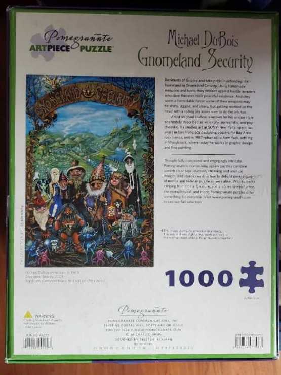 Gnomeland Security - Pomegranate Art Piece Puzzle puzzle collectible [Barcode 717195245221] - Main Image 2