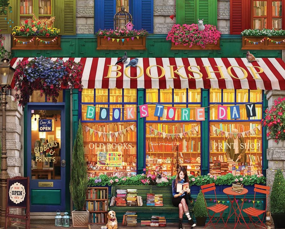 Vintage Bookshop - Stephanie - White Mountain puzzle collectible - Main Image 2