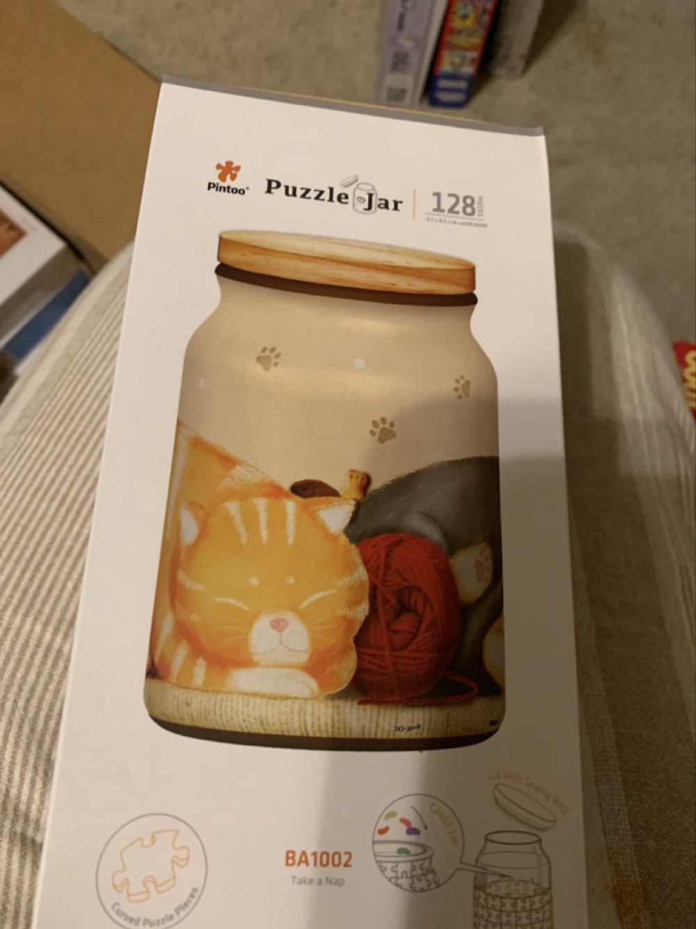 3d Jar Take A Nap Pintooba1002 128 Teile Pintoo - Pintoo puzzle collectible [Barcode 4713280723748] - Main Image 2