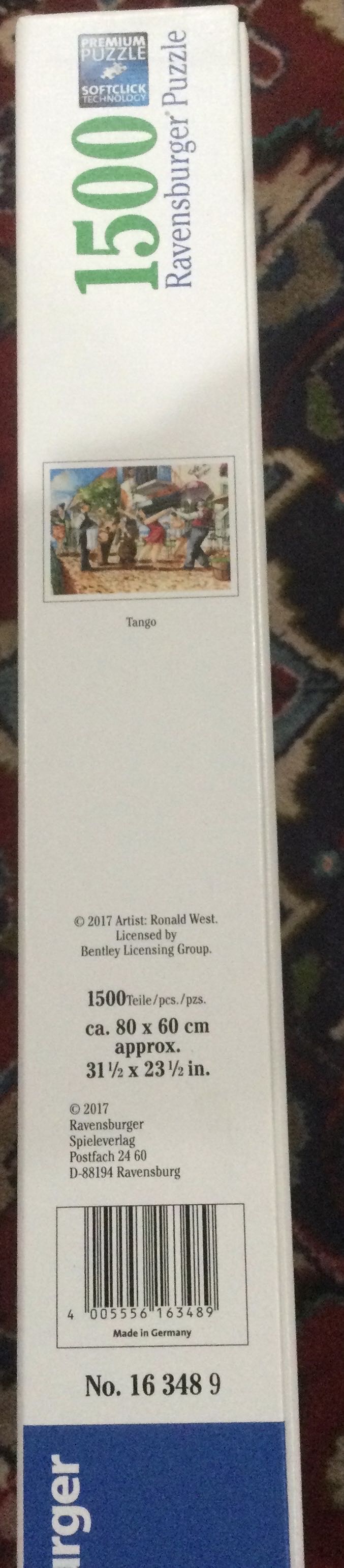 SOLD Sell Tango NEW - Ravensburger puzzle collectible [Barcode 4005556163489] - Main Image 2