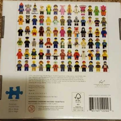 0167 Chronicle Books: LEGO Minifigure Puzzle - Chronicle Books puzzle collectible [Barcode 765145122443] - Main Image 2