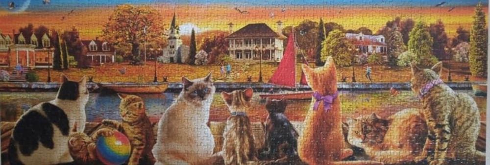 Cats On The Quay Panorama - Educa puzzle collectible [Barcode 8412668180017] - Main Image 3
