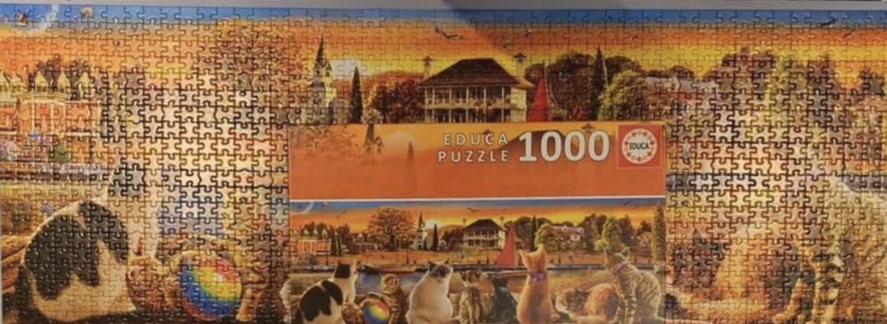 Cats On The Quay Panorama - Educa puzzle collectible [Barcode 8412668180017] - Main Image 4