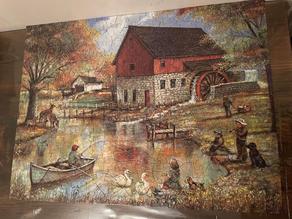 The Old Mill Pond - Bits & Pieces puzzle collectible [Barcode 192949043320] - Main Image 3
