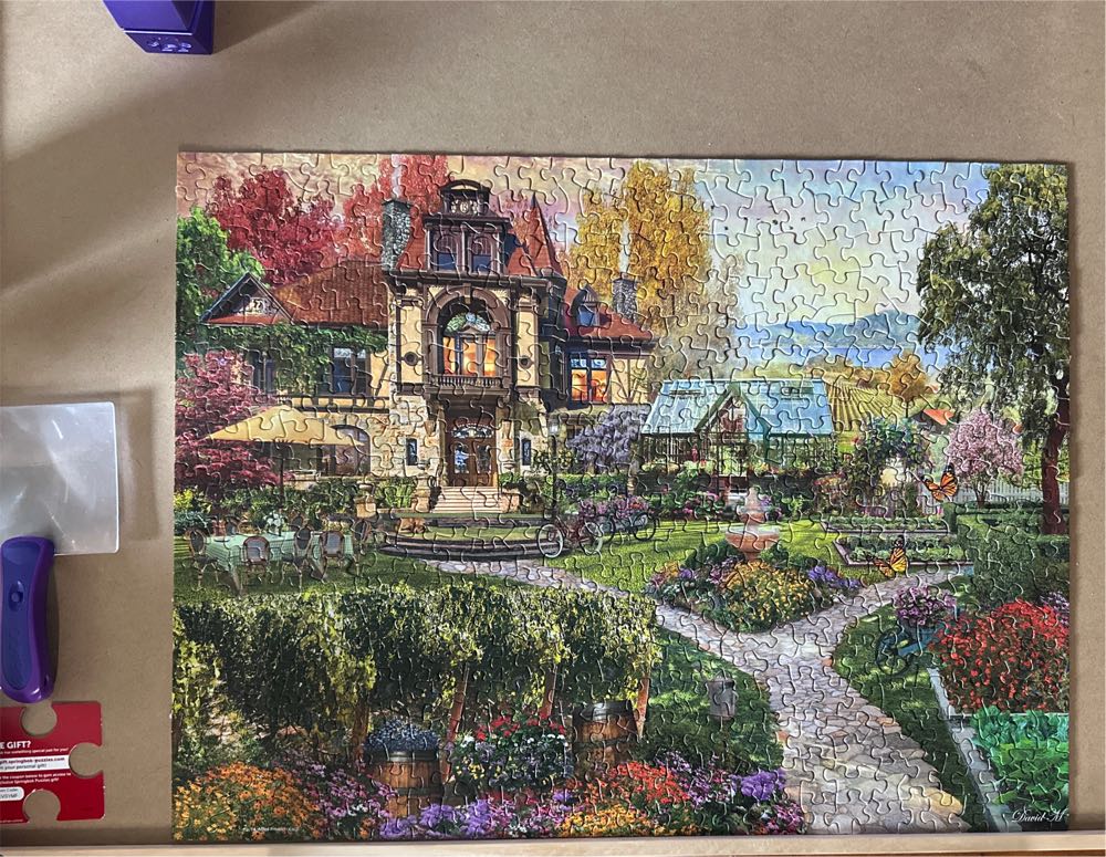 Vineyard Retreat - Springbok puzzle collectible [Barcode 091683015771] - Main Image 2