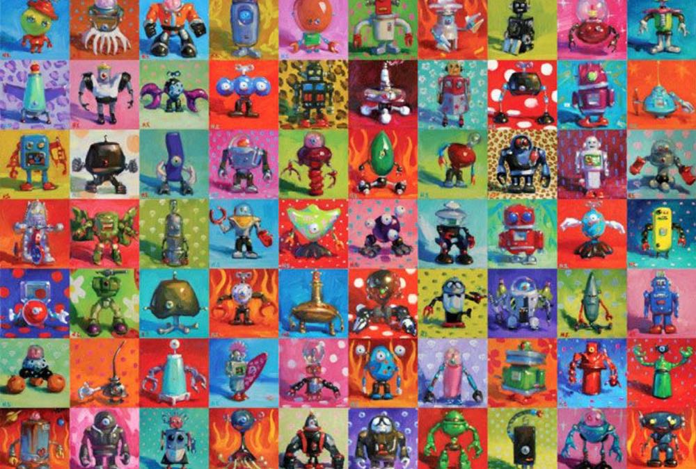 HEYE Robots. Rare - Heye 🇩🇪 puzzle collectible [Barcode 4001689295769] - Main Image 2