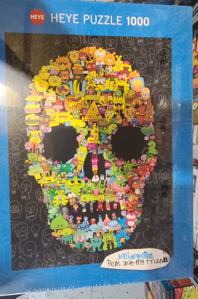 Doodle Skull - HEYE puzzle collectible [Barcode 4001689298500] - Main Image 2