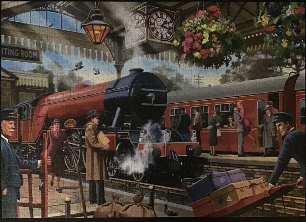 Waiting On The Platform - Falcon de luxe puzzle collectible [Barcode 8710126112502] - Main Image 2