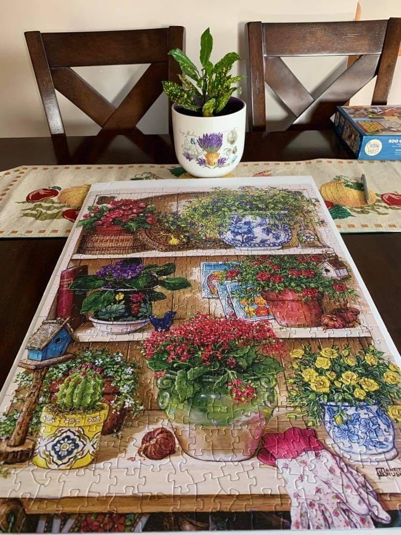 Flower Cupboard - Cobble Hill puzzle collectible [Barcode 625012850155] - Main Image 2