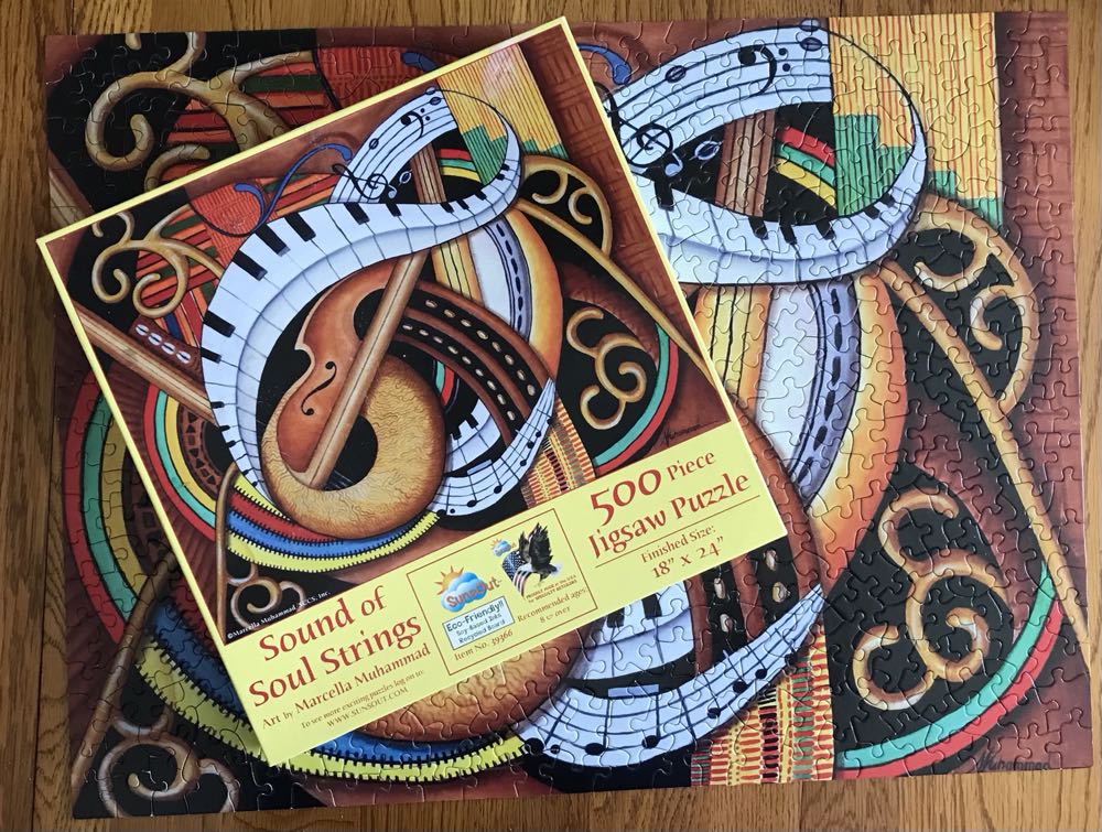Sound Of Soul Strings - SunsOut puzzle collectible [Barcode 796780393660] - Main Image 3