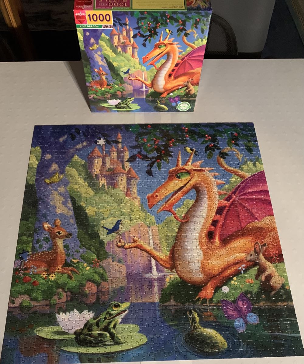 Kind Dragon - Ian 🐉 - Eeboo puzzle collectible [Barcode 689196511172] - Main Image 2