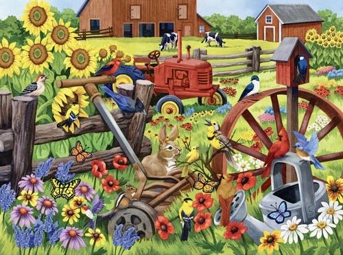 Singing In The Meadow - Bits And Pieces puzzle collectible [Barcode 192949016164] - Main Image 2