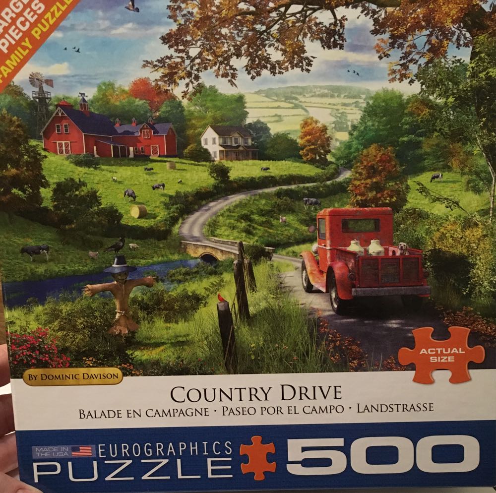 Country Drive - EuroGraphics puzzle collectible [Barcode 628136409681] - Main Image 2