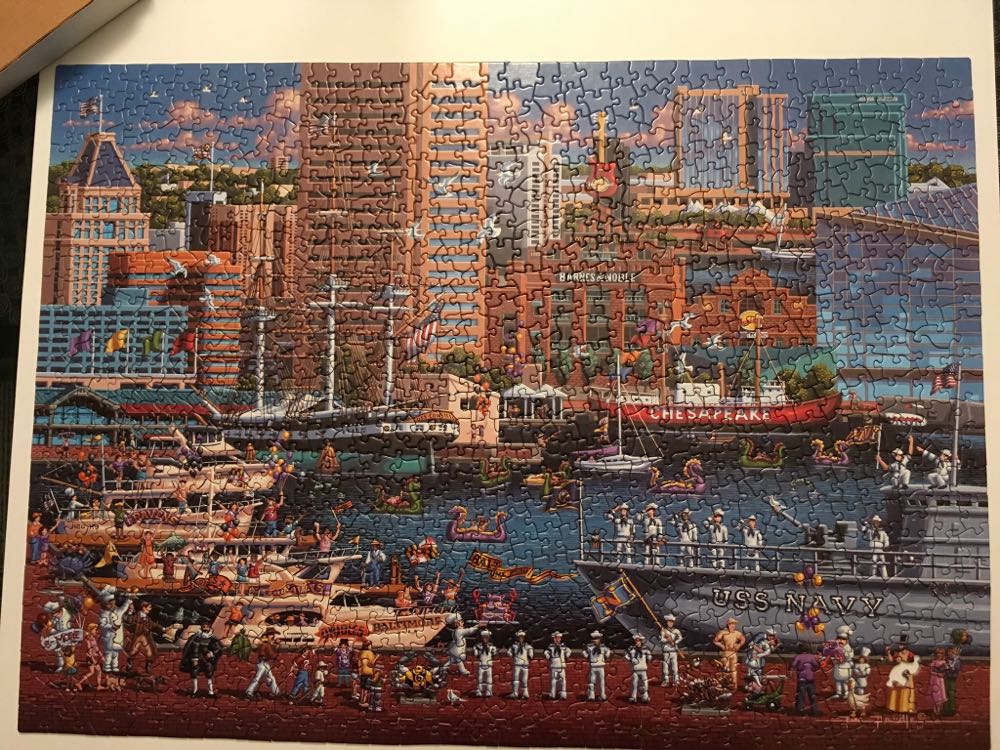 Baltimore - Dowdle Folk Art 🇺🇸 puzzle collectible [Barcode 671095202442] - Main Image 2