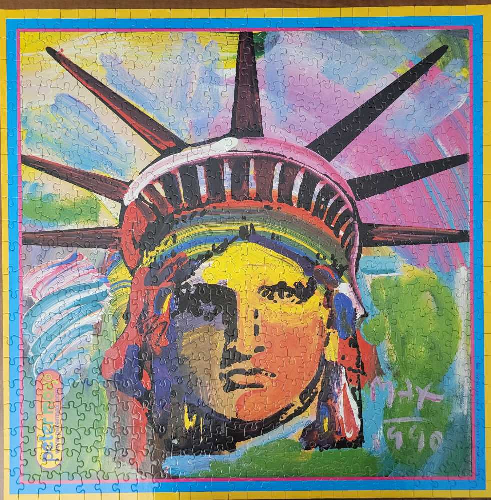 Statue of Liberty Head, Study #3 - Ceaco puzzle collectible [Barcode 021081023245] - Main Image 2