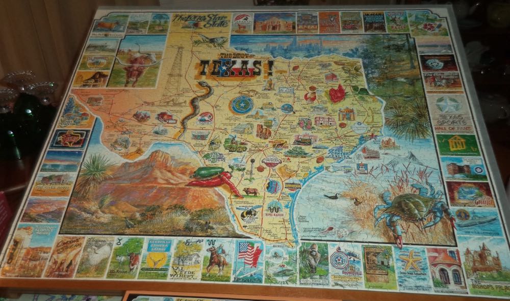 Texas  - White Mountain puzzle collectible [Barcode 724819246823] - Main Image 3