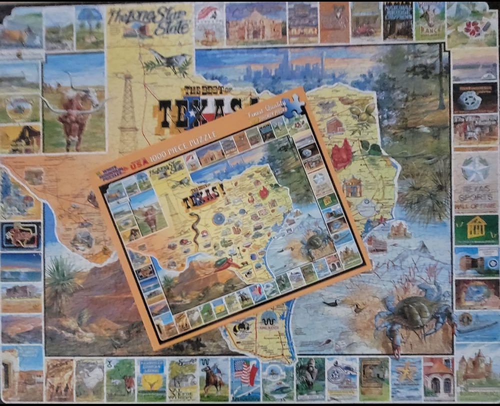 Texas  - White Mountain puzzle collectible [Barcode 724819246823] - Main Image 4
